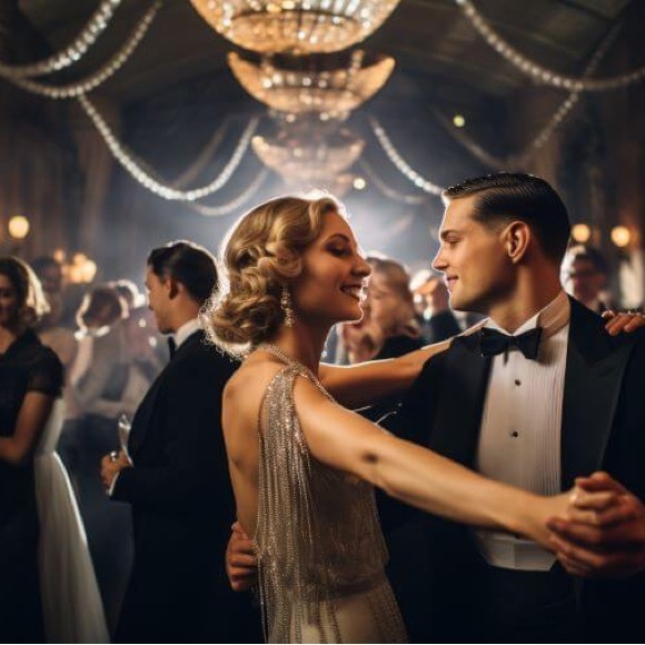 Adrianna Papell  glittering art deco mother of the bride evening dinner gown sz8 - Picture 6 of 16